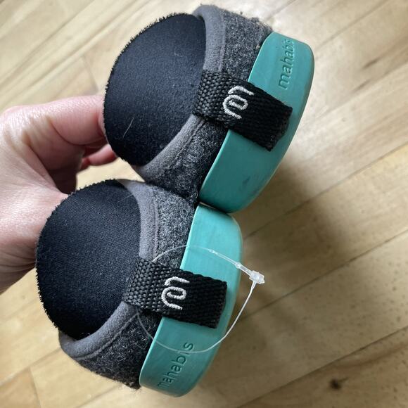 Mahabi Curve Slippers/Shoes Gray Wool Size EU 39 US Women's 8-8.5 - Picture 3 of 10